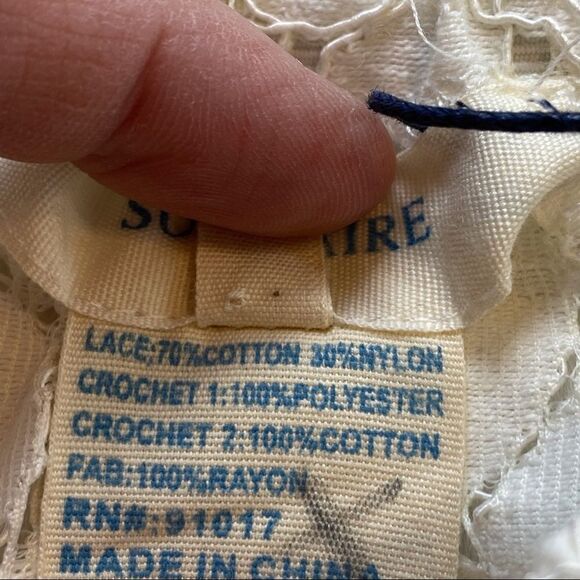 Solitaire Off White Swim Cover New With Tags Size Large - Picture 4 of 11